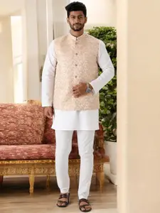 Ramraj Men Woven Design Nehru Jacket