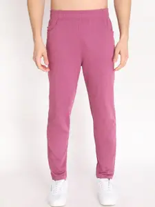 CHKOKKO Men Relaxed-Fit Cotton Track Pants