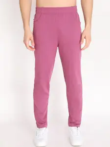 CHKOKKO Men Relaxed-Fit Cotton Track Pants