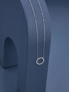 Kushal's Fashion Jewellery Kushal's Fashion Jewellery Rhodium-Plated Necklace