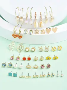 AMI Set of 25 Contemporary Studs Earrings