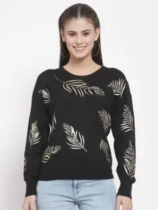 Mafadeny Women Floral Printed Pullover