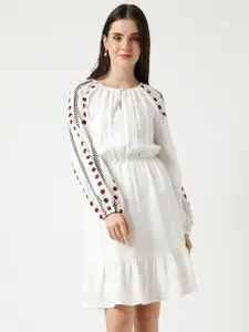 Marks & Spencer Fit And Flare Pure Cotton Dress