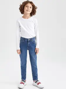 DeFacto Boys Mid-Rise Regular Fit Light Fade Jeans