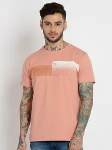 Status Quo Men Typography Printed Cotton T-shirt