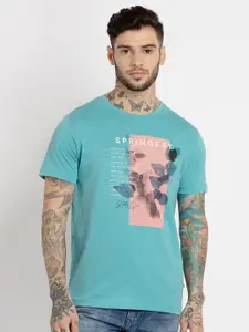 Status Quo Men Typography Printed Regular Fit Cotton T-shirt