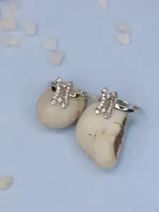 Arte jewels Pack of 2 Silver Adjustable Toe Rings