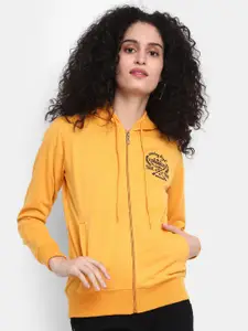 V-Mart Women Embroidered Hooded Sweatshirt