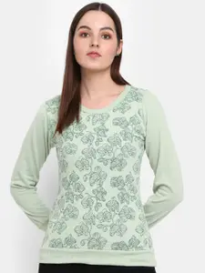 V-Mart Women Printed Sweatshirt