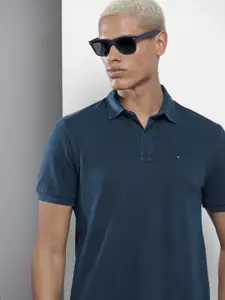 Tommy Hilfiger Men Pure Cotton Polo Collar T-shirt