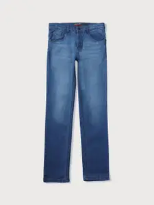 Gini and Jony Boys Straight Fit Low Distress Heavy Fade Cotton Jeans