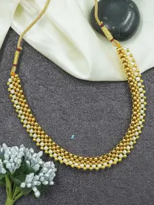 GRIIHAM Gold-Plated Maharastra Thusi Necklace
