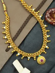 GRIIHAM Gold-Plated Maharastra Thusi Necklace