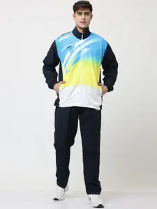 Shiv Naresh Men Colorblocked Hooded Tracksuit