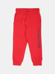 U.S. Polo Assn. Kids Boys Printed Cotton Joggers