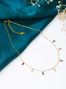 Mitali Jain Brass Gold-Plated Necklace