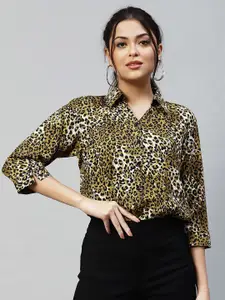 Selvia Women Animal Printed Casual Shirt