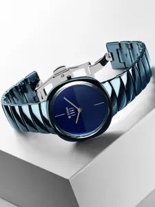 Titan Men Blue Dial & Blue Bracelet Style Straps Analogue Watch 1841QC04