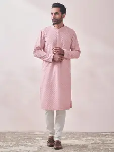 Manyavar Men Embroidered Kurta Set