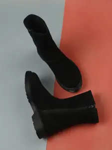 yoho Women Wedge-Heeled Regular Boots