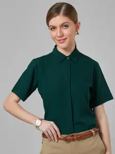 Style Quotient Women Solid Regular Formal Shirt