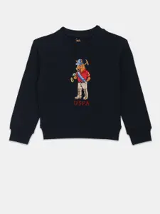 U.S. Polo Assn. Kids Boys Embroidered Cotton Sweatshirt