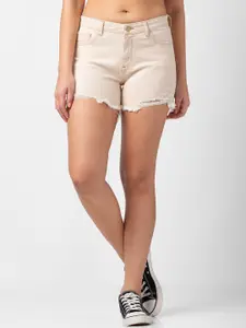 SPYKAR Women Slim Fit Denim Shorts