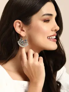 Anouk Crescent Shaped Oxidised Chandbalis Earrings