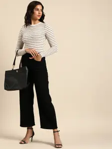 all about you Women Flared High-Rise Stretchable Jeans