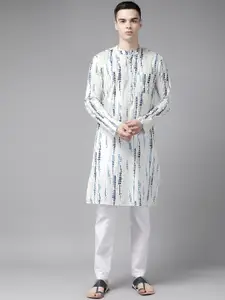 See Designs Men Dyed Pure Cotton Kurta With Pyjamas