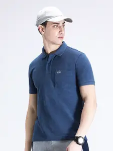 Crocodile Men Polo Collar Slim Fit Cotton T-shirt