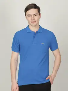 Crocodile Men Polo Collar Cotton T-shirt