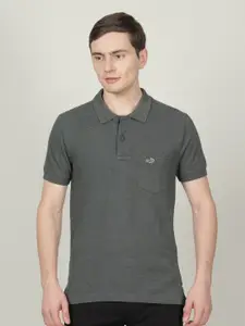 Crocodile Men Polo Collar Cotton T-shirt