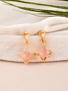 Tistabene Gold-Plated Star Shaped Drop Earrings