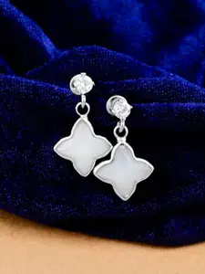 Tistabene Silver-Plated Star Shaped Drop Earrings
