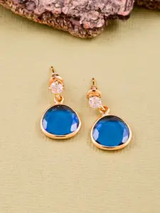Tistabene Gold-Plated Contemporary Drop Earrings