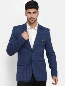 V-Mart Men Checked Single-Breasted Casual Blazers