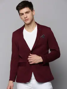 SHOWOFF Men Cotton Notched Lapel Single Breasted front Blazer