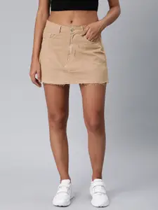 London Rag Pure Cotton Straight Denim Mini Skirt