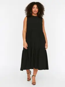 Trendyol Mock Neck Midi Dress