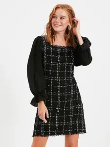 Trendyol Checked Sheath Dress