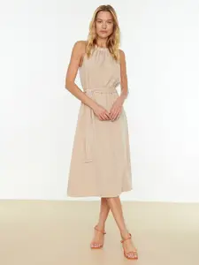 Trendyol Halter Neck A-Line Midi Dress