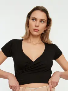 Trendyol Wrap Crop Top