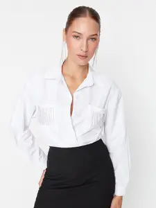 Trendyol Women Cotton Casual Shirt
