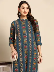 Anouk Women Tribal Printed Straight Kurta