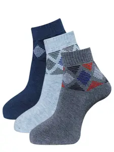 Dollar Socks Men Pack Of 3 Pure Woolen Ankle Length Socks