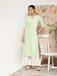 Libas Women Solid Straight Kurta