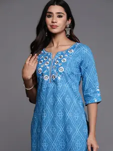 Libas Women Ethnic Motifs Embroidered Thread Work Kurta