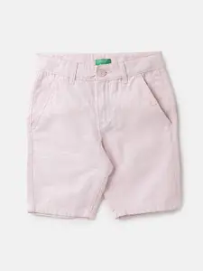 United Colors of Benetton Boys Mid-Rise Cotton Shorts
