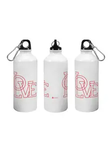 Indigifts Valentine Day White Gifts Love Printed Bottle 750 ml